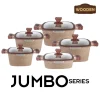 سرویس قابلمه و تابه گرانیتی ۱۰ پارچه زیو مدل ZCS-8300/5S32 JUMBO SERIES