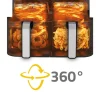 سرخ‌کن بدون روغن دوقلو (Dual Air Fryer) مدل FRY-5223 با توان 2400 وات - Image 7